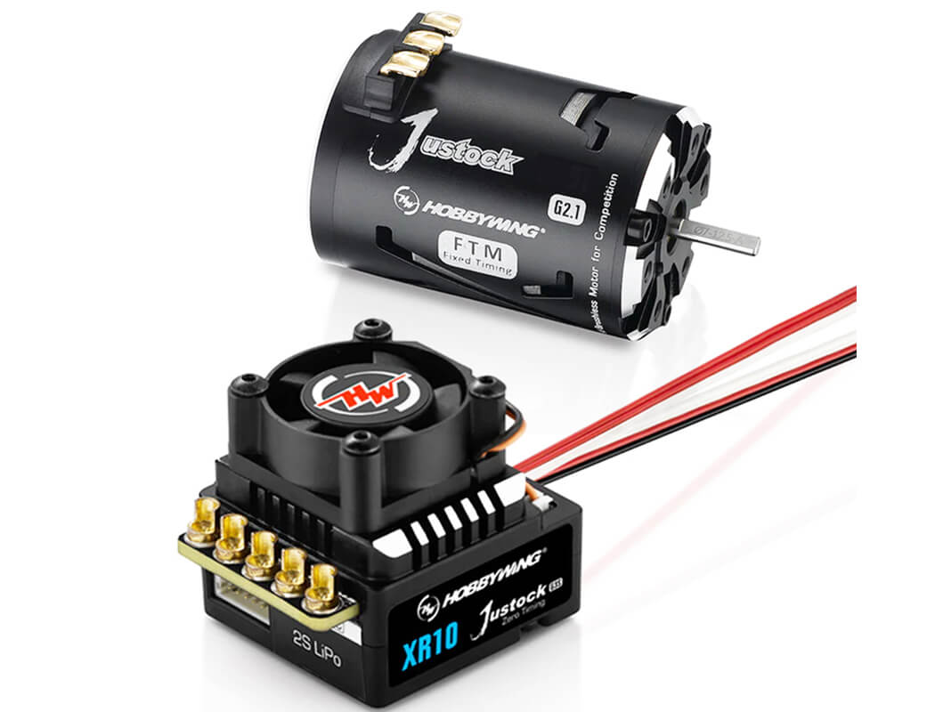 HOBBYWING COMBO XR10 JUSTOCK G3S ESC/JUSTOCK G2.1 17.5T (FIXED TIMING)