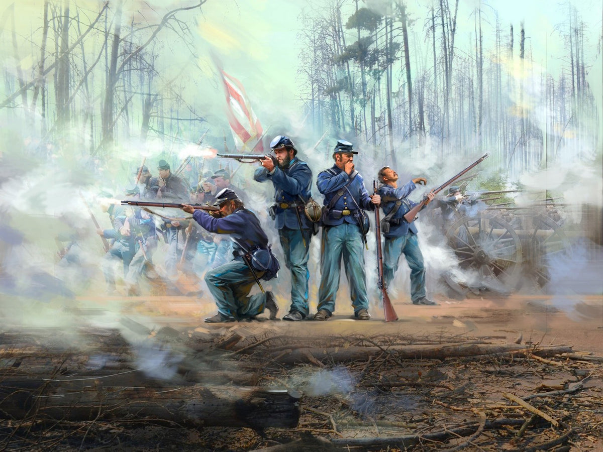 American Civil War Union Infantry 4 Figures