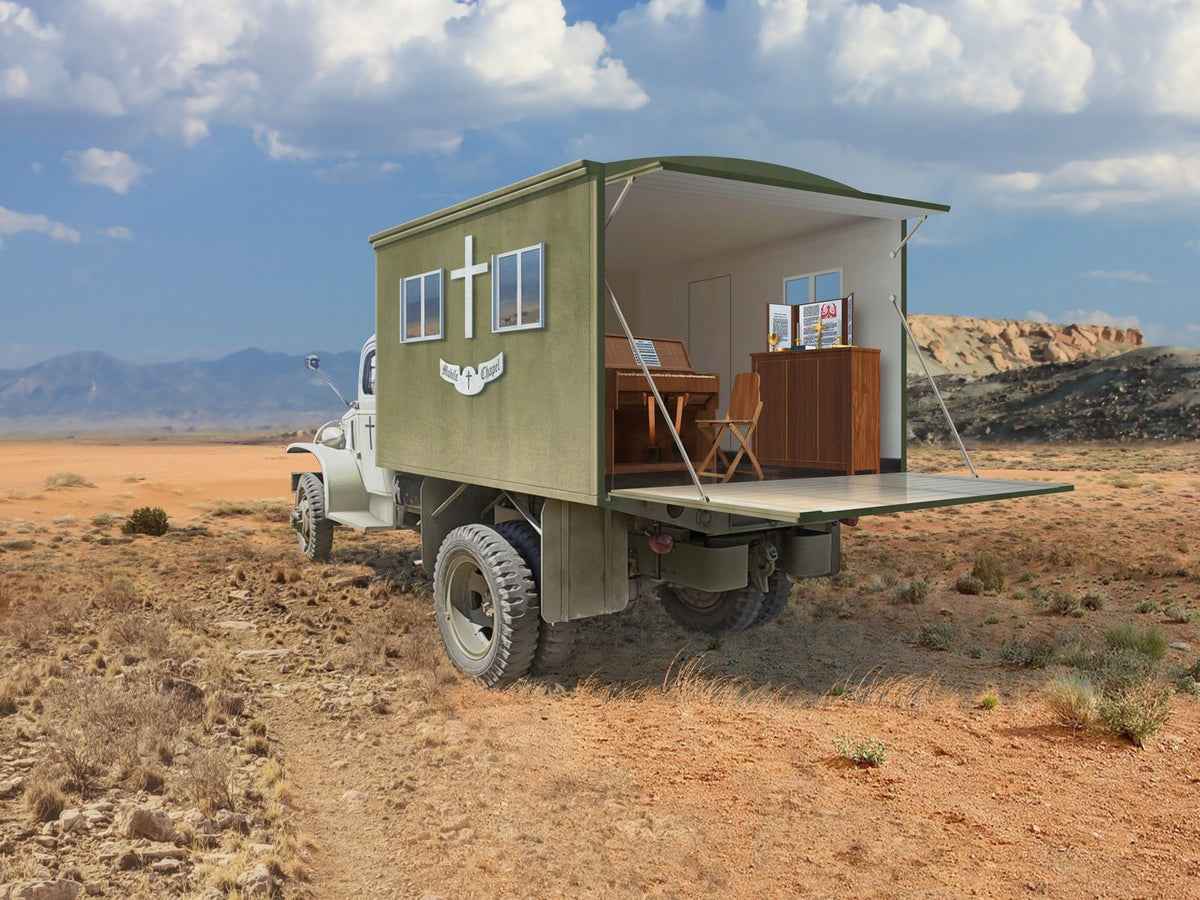 WWII British Army Mobile Chapel with Accessories
