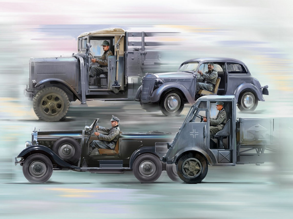 German Drivers (1939-1945) 4 Figures
