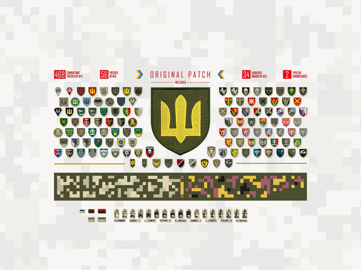Chevrons of Personnel & Camouflage of Military Vehicles of the Ukrainian Army