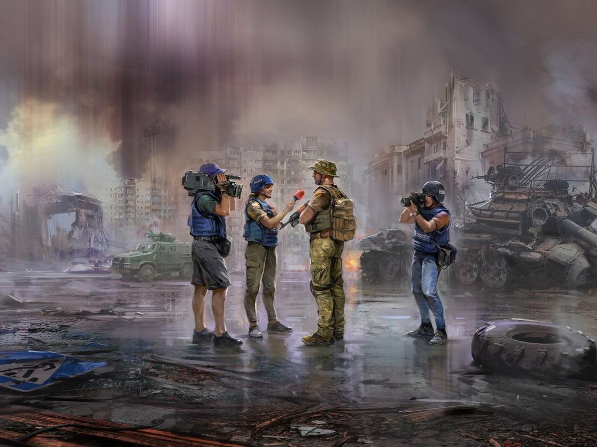 Journalists In War with 4 Figures