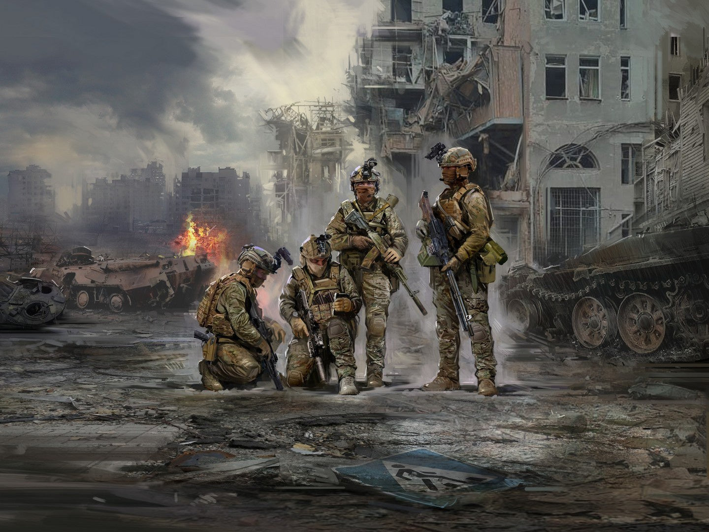 "Quietly Came Quietly Went" Special Operations Forces of Ukraine (4 Figures)