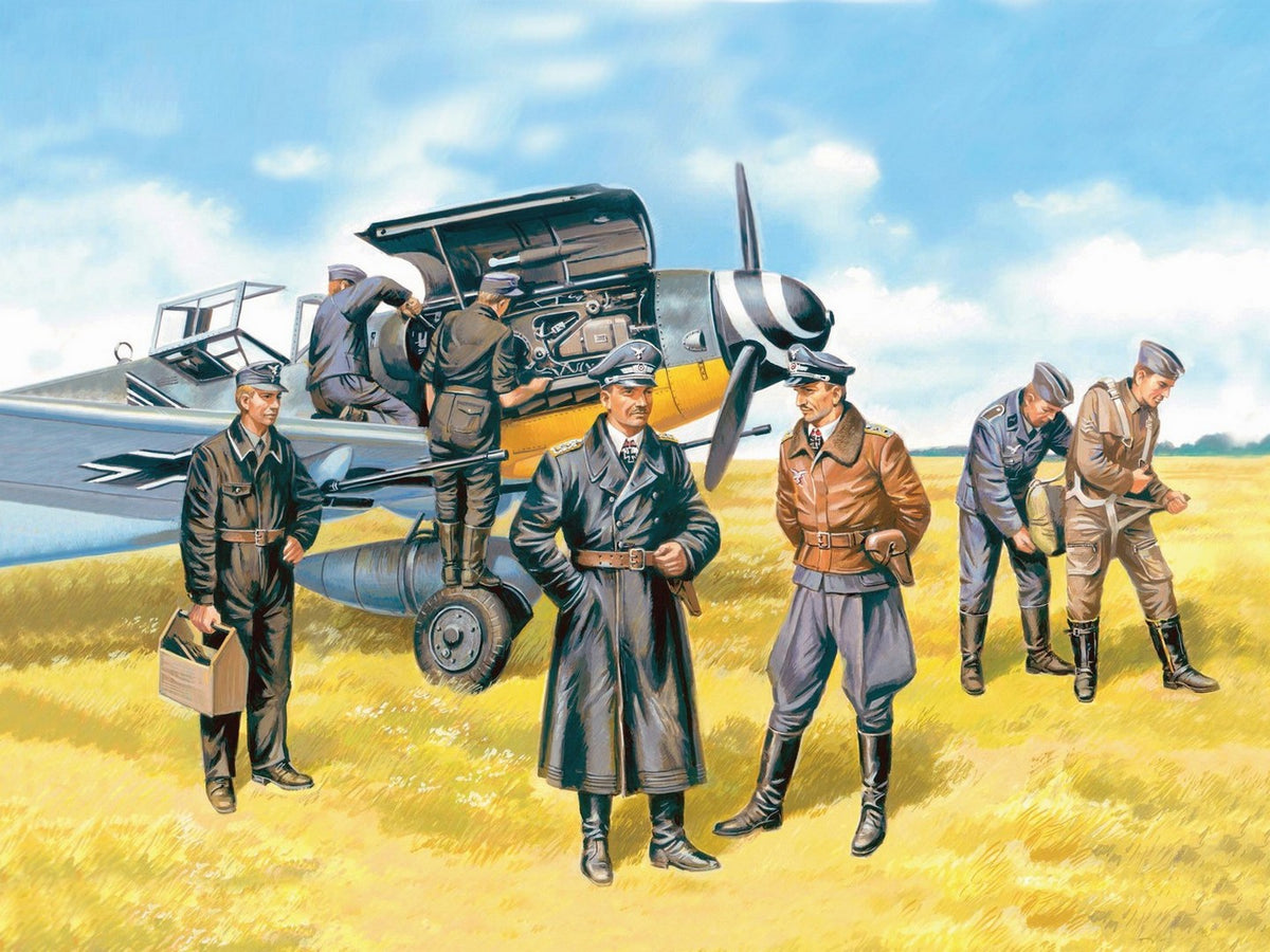 German Luftwaffe Pilots & Ground Personnel (1939-1945) 7 Figures