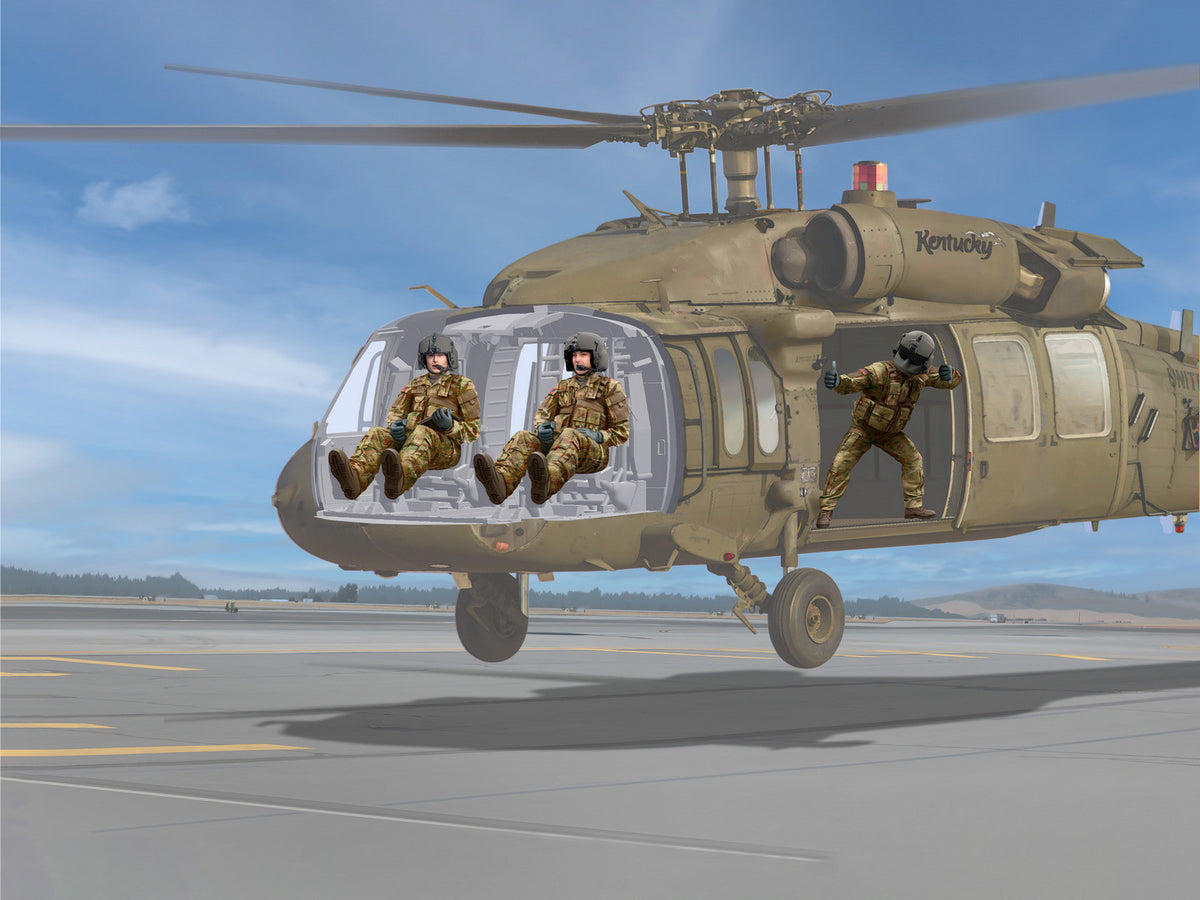Black Hawk Helicopter Crew (3 Figures)