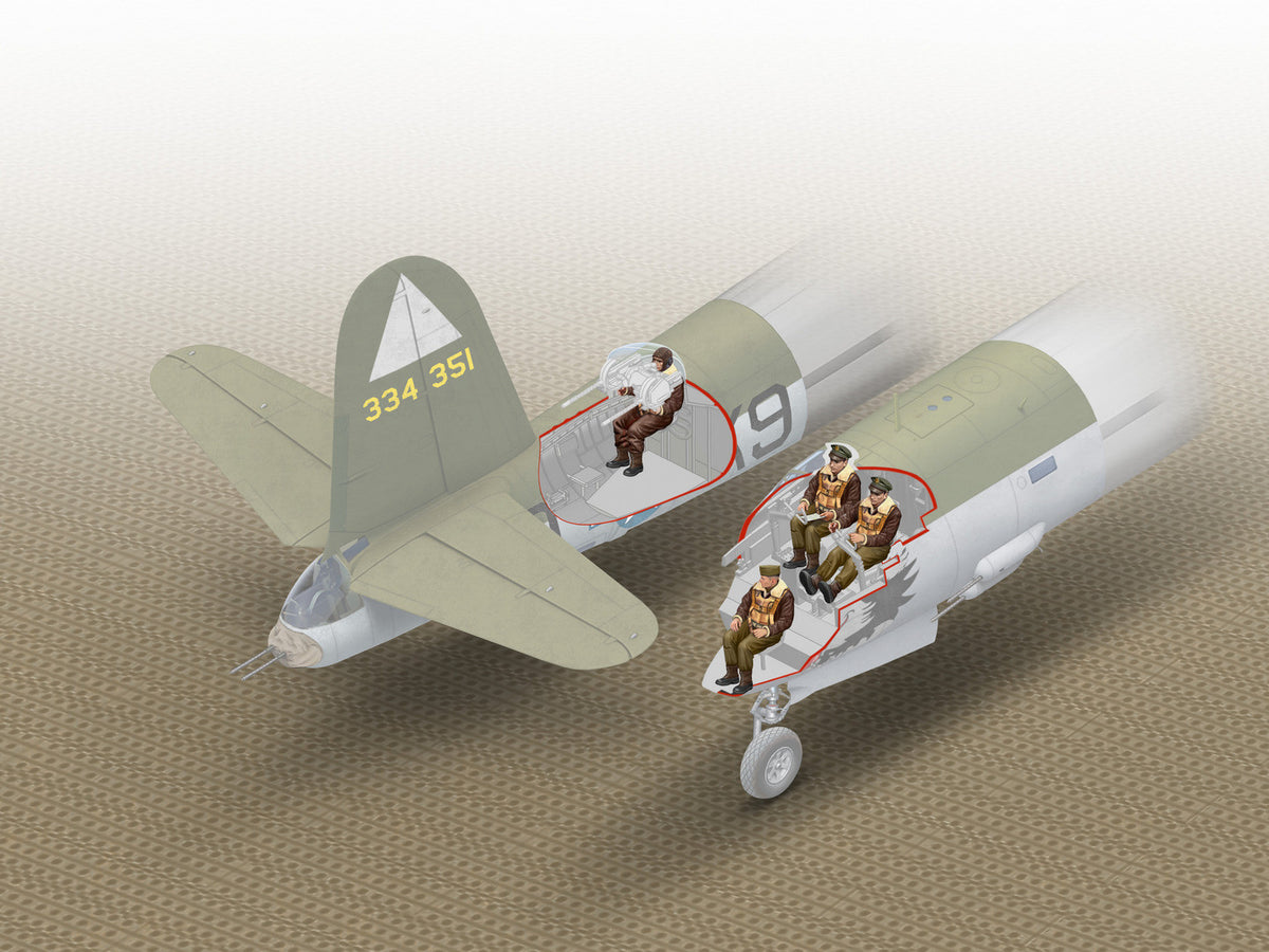 B-26 Marauder U.S. Crew (4 Figures)
