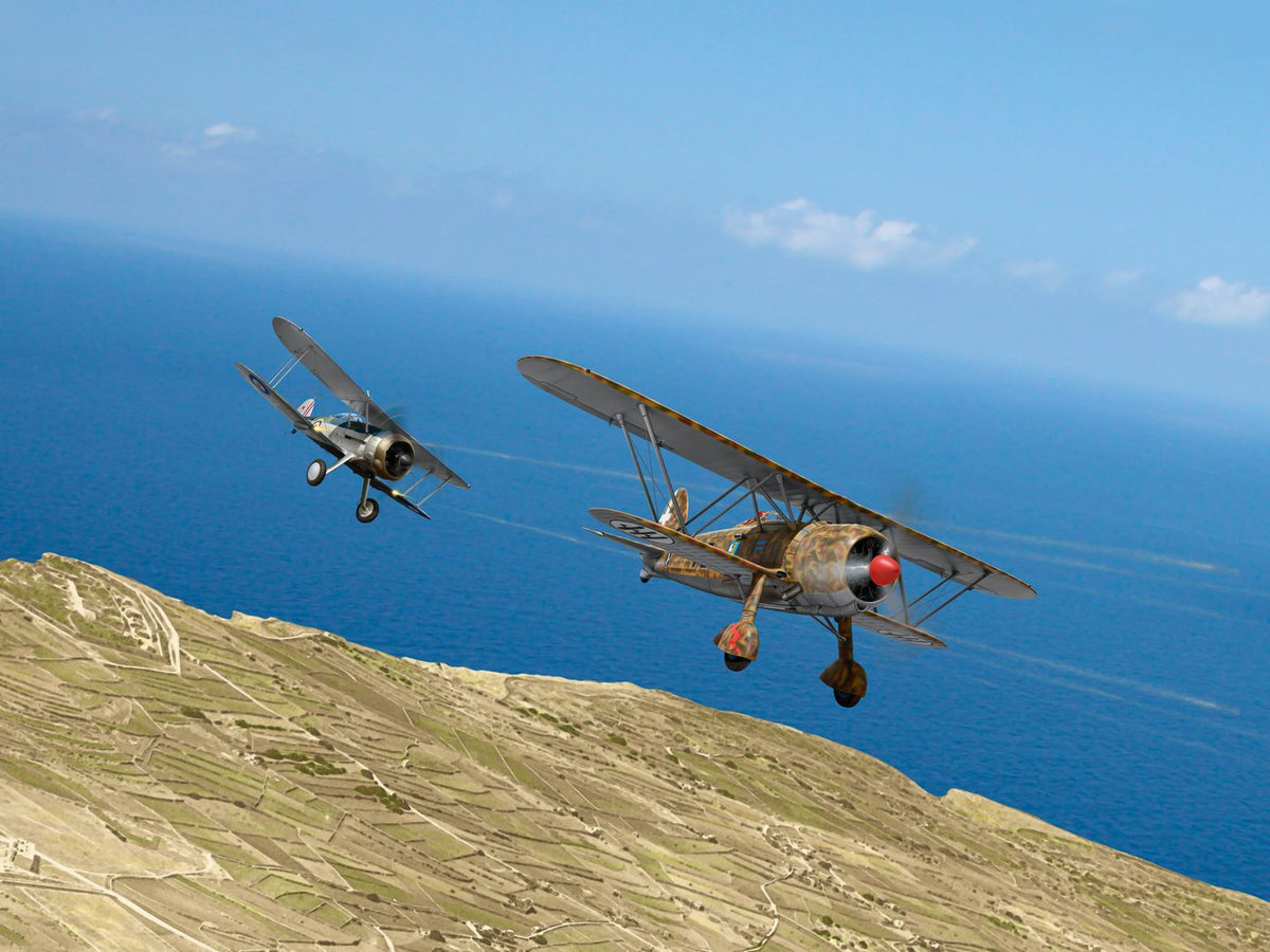 Battle of Malta with CR. 42 Falco & Sea Gladiator Mk. II (Set of 2 Aircraft)