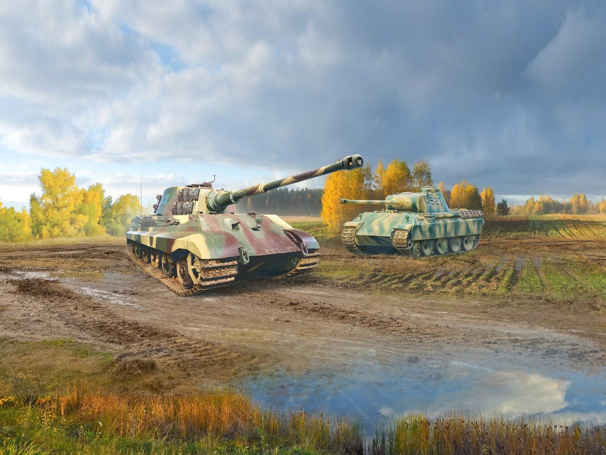 Panzerwaffe Steel Cats (Pz.Kpfw.V Panther Ausf.D & Pz.Kpfw.VI Ausf.B King Tiger Tanks)