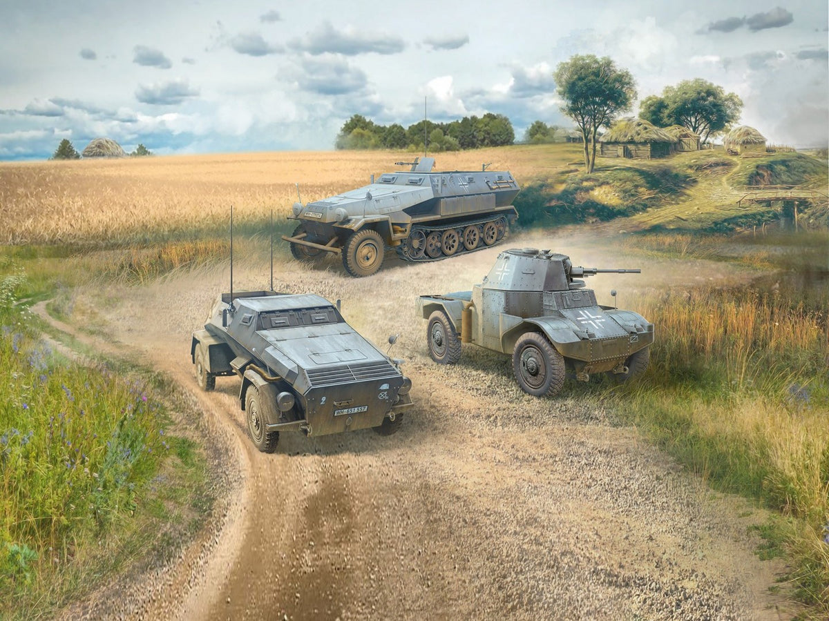 Wehrmacht Armoured Vehicles (Sd.Kfz.251/1 Ausf.A / Panzerspähwagen P 204 (f) / Sd.Kfz. 247 Ausf.B)