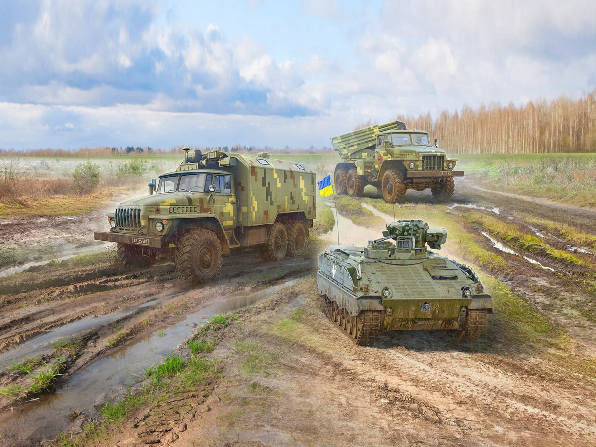 Military Vehicles of the Armed Forces of Ukraine (Set of 3)
