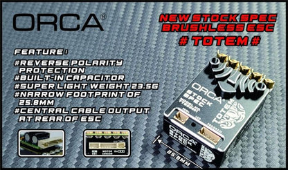 PRE-ORDER! ORCA Totem 2S - blinky pro electronic speed controller #OR-ES22TOTEM2S