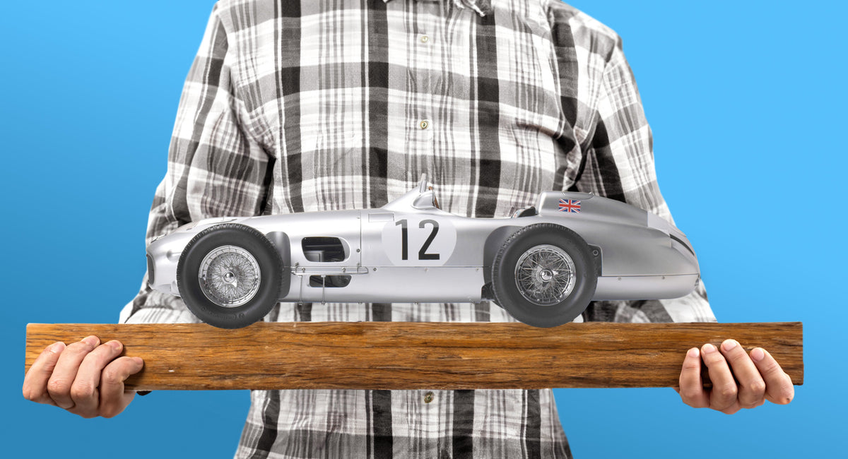 Mercedes-Benz W196 R Stirling Moss #12 1/8 Scale Metal & Plastic Kit
