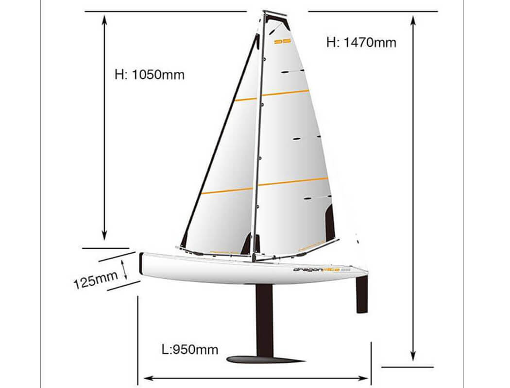 JOYSWAY DRAGON FLITE 95 V3 RACING SAILING YACHT ARTR