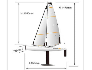 JOYSWAY DRAGON FLITE 95 V3 RACING SAILING YACHT ARTR