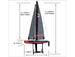 JOYSWAY FOCUS V3 ONE METRE SAILBOAT RTR RED