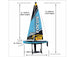 JOYSWAY FOCUS V3 ONE METRE SAILBOAT RTR BLUE