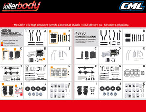 KILLERBODY 1.5V MERCURY KIT FITS KB48601 TOYOTA LC70 BODY