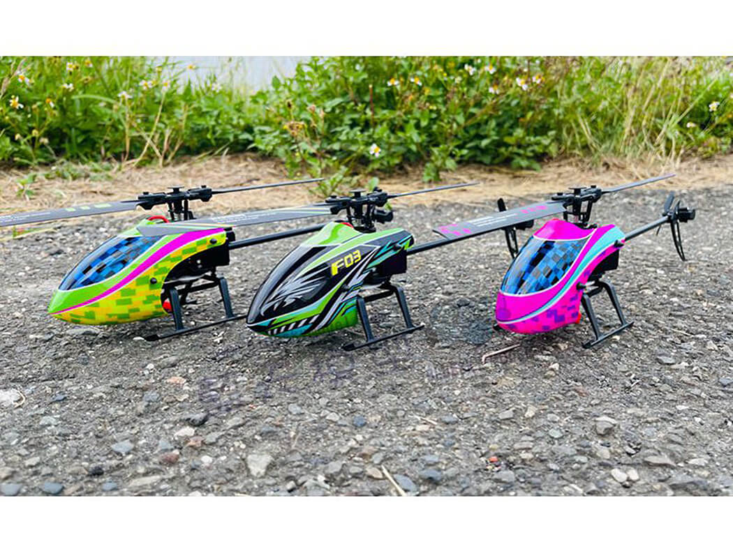 KOOTAI F03 4CH SINGLE BLADE FLYBARLESS HELICOPTER GREEN