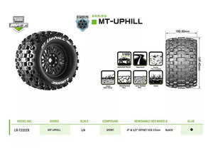 LOUISE RC MT-UPHILL REMOVABLE HEX 17MM 1/8 0" & 1/2" OFFSET