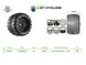 LOUISE RC MT-CYCLONE REMOVABLE HEX 17MM 1/8 0" & 1/2" OFFSET