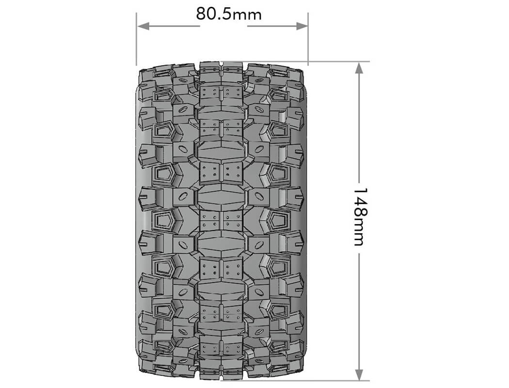 LOUISE RC MFT MT-UPHILL 1/8 0" & 1/2" OFFSET HEX 17MM