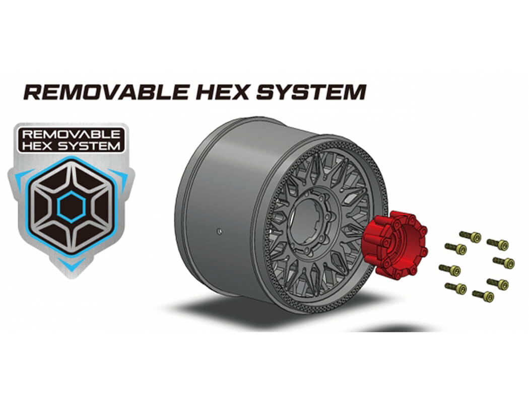 LOUISE RC ST-ROCKET MINI MAXX/ XRT REMOVABLE HEX 0"&1/2" 12MM