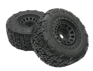 METHOD TERRAFORM BELTED 1/8 MT TYRES ON ARRAY 17MM RIMS