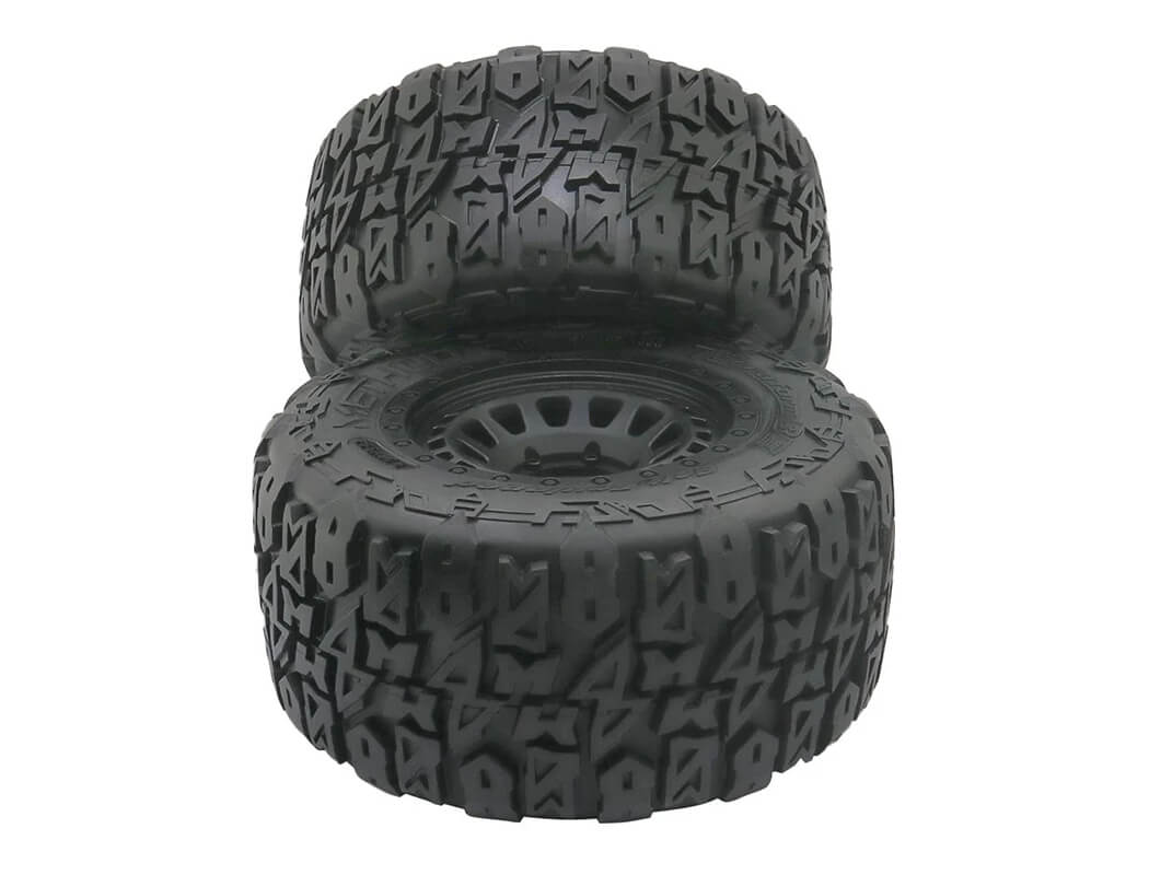 METHOD TERRAFORM BELTED 1/8 MT TYRES ON ARRAY 17MM RIMS