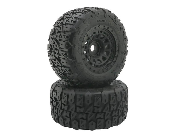 METHOD TERRAFORM BELTED 1/8 MT TYRES ON ARRAY 17MM RIMS