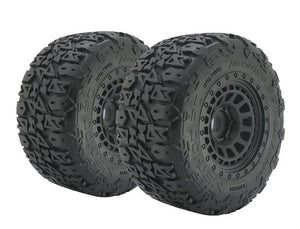 METHOD TERRAFORM BELTED 1/8 MT TYRES ON ARRAY 17MM RIMS