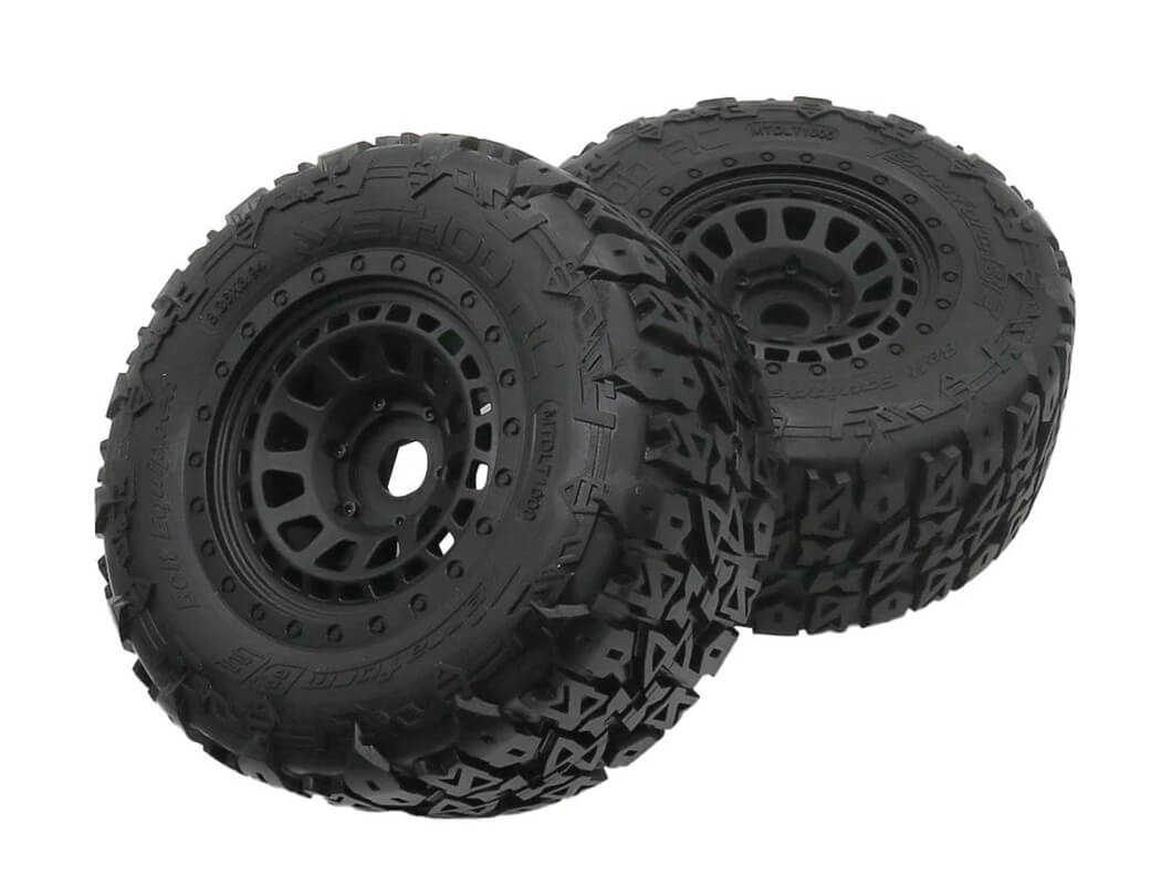 METHOD TERRAFORM BELTED 1/8 MT TYRES ON ARRAY 17MM RIMS