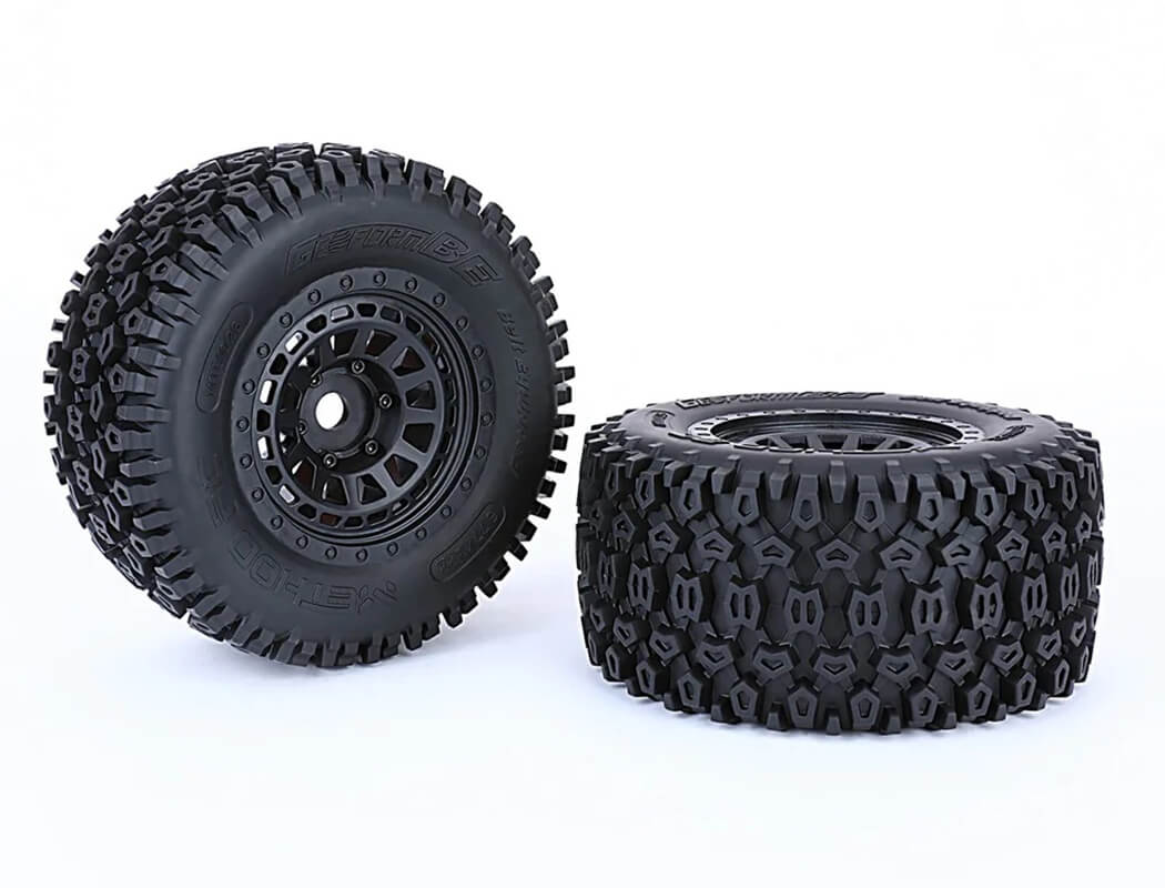 METHOD GEOFORM BELTED 1/8 MT TYRES ON ARRAY 17MM RIMS