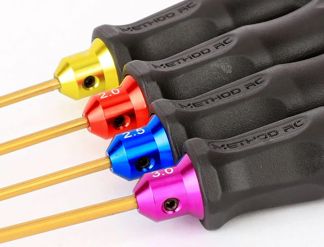 METHOD 4 PIECE METRIC HEX DRIVER SET (1.5/2.0/2.5/3.0MM)