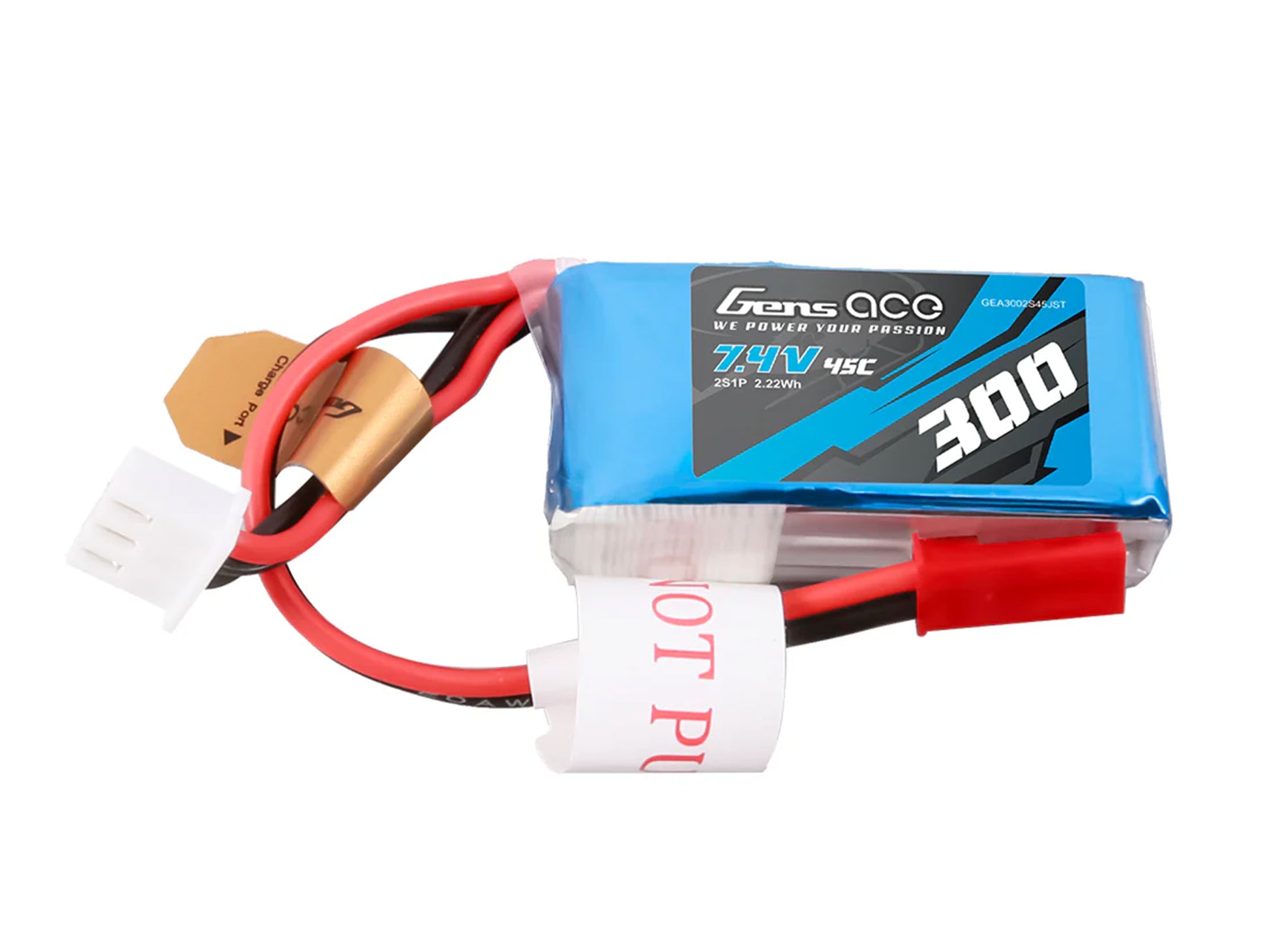 Li-Po 2S 7.4V 300mAh 45C with BEC - RC Hobby Product