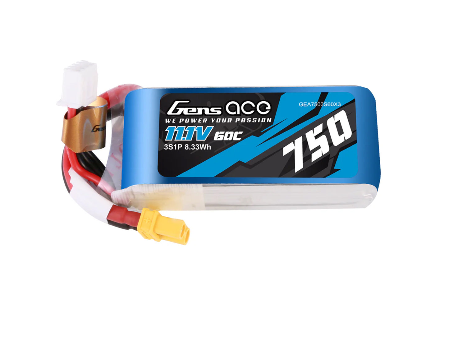 Li-Po 3S 11.1V 750mAh 60C with XT30 - RC Hobby Product