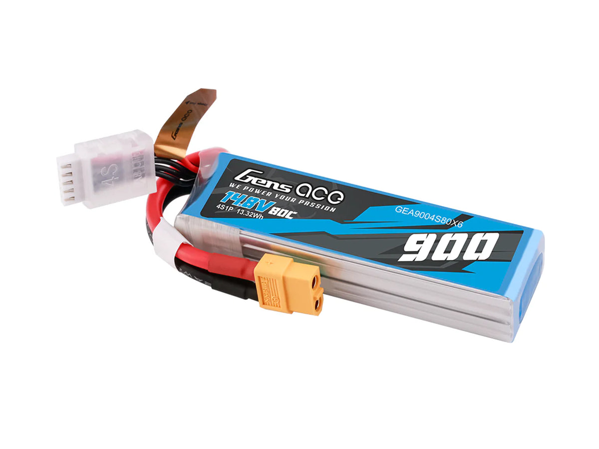Li-Po 4S 14.8V 900mAh 80C with XT60