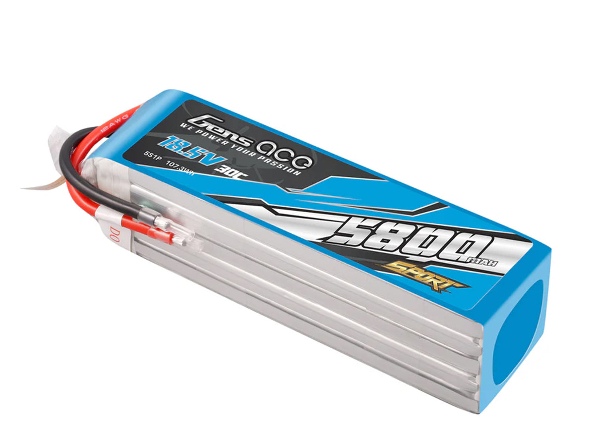 Li-Po Sport 5S 18.5V 5800mAh 30C with No Plug