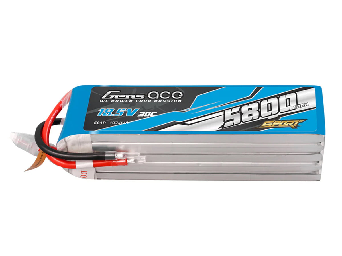 Li-Po Sport 5S 18.5V 5800mAh 30C with No Plug