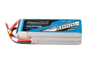 Li-Po Sport 6S 22.2V 3000mAh 80C with No Plug