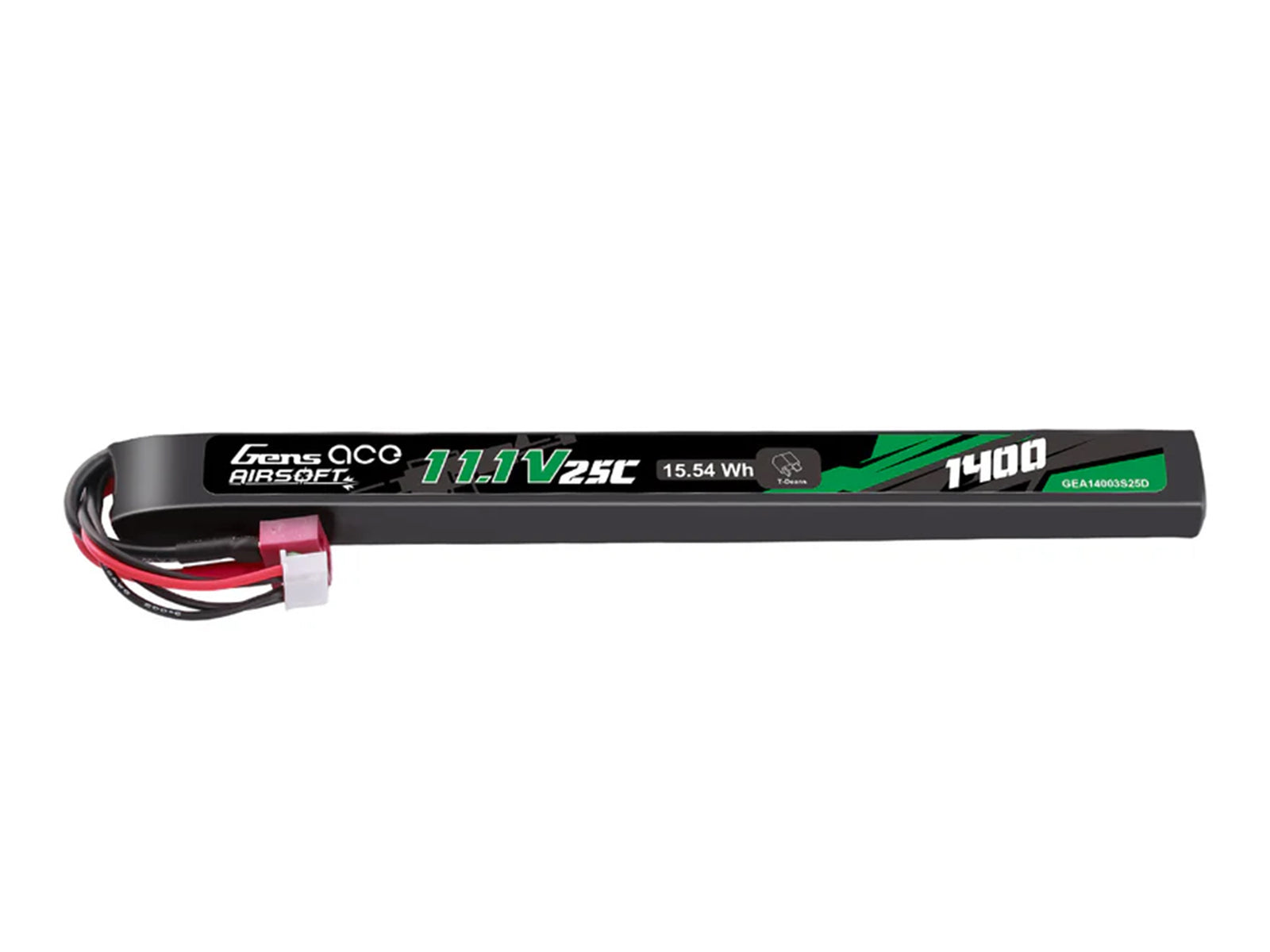 Airsoft 3S 1400mAh 25C with Deans (AK47 Long Stick)