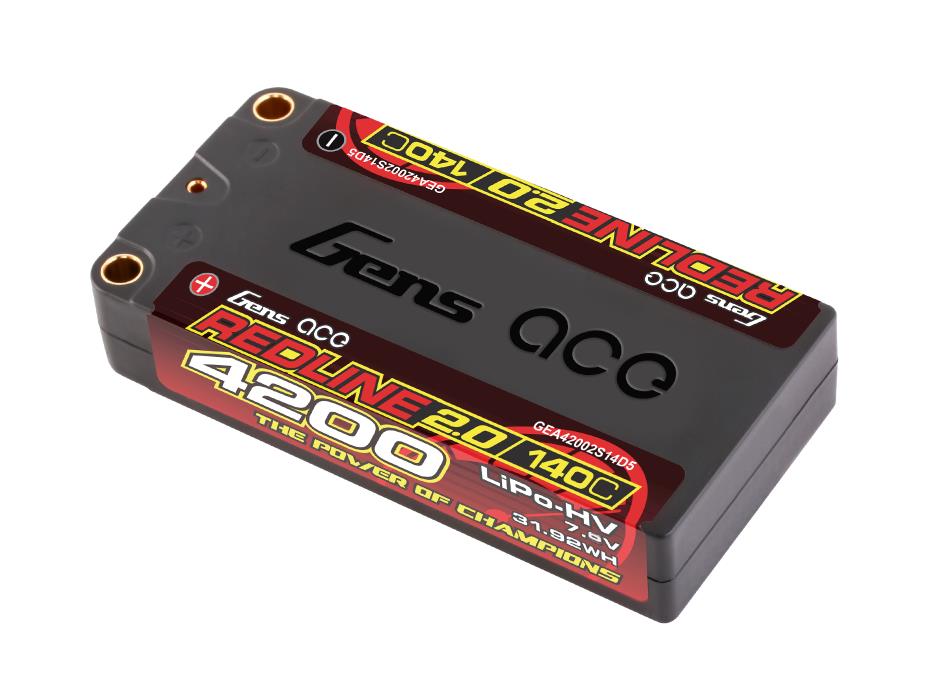 Li-Po HV Car Hard Case 2S1P 7.6V 4200mAh 140C RL2 Short 5mm - RC Hobby Product