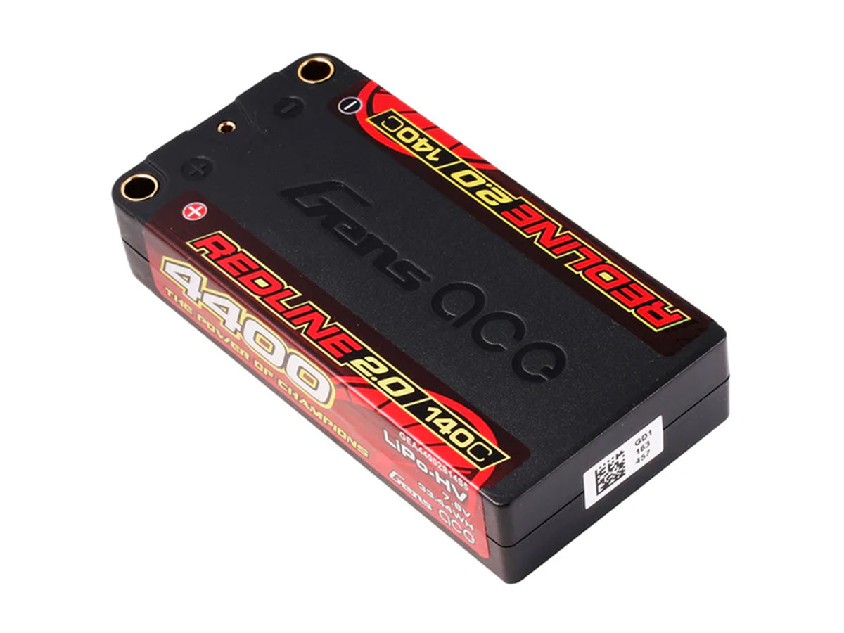 Li-Po HV Car Hard Case 2S1P 7.6V 4400mAh 140C RL2 Short 5mm