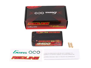 Li-Po HV Car Hard Case 2S1P 7.6V 4400mAh 140C RL2 Short 5mm