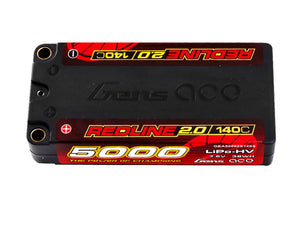 Li-Po HV Car Hard Case 2S1P 7.6V 5000mAh 140C with 5mm
