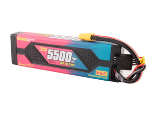 Li-Po Car Hard Case HV 2S 7.4V 5500mAh 100C with XT60