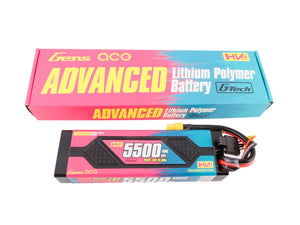Li-Po Car Hard Case HV 2S 7.4V 5500mAh 100C with XT60