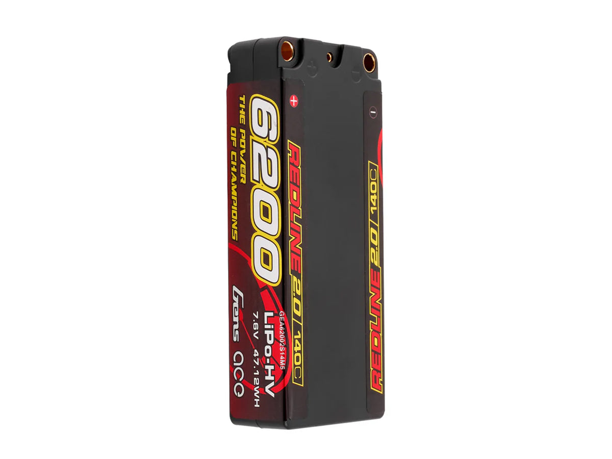 Li-Po HV Car Hard Case 2S1P 7.4V 6200mAh 140C RL2 with 5mm