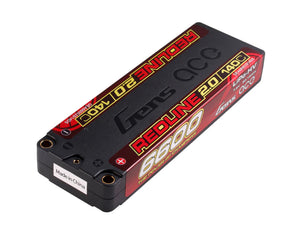 Li-Po HV Car Hard Case 2S1P 7.6V 6600mAh 140C with 5mm