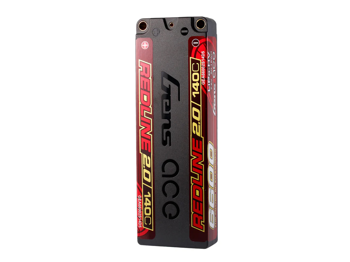 Li-Po HV Car Hard Case 2S1P 7.6V 6600mAh 140C with 5mm