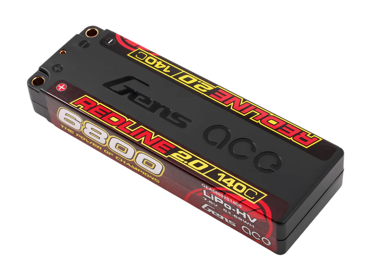 Li-Po HV Car Hard Case 2S1P 7.4V 6800mAh 140C RL2 with 5mm
